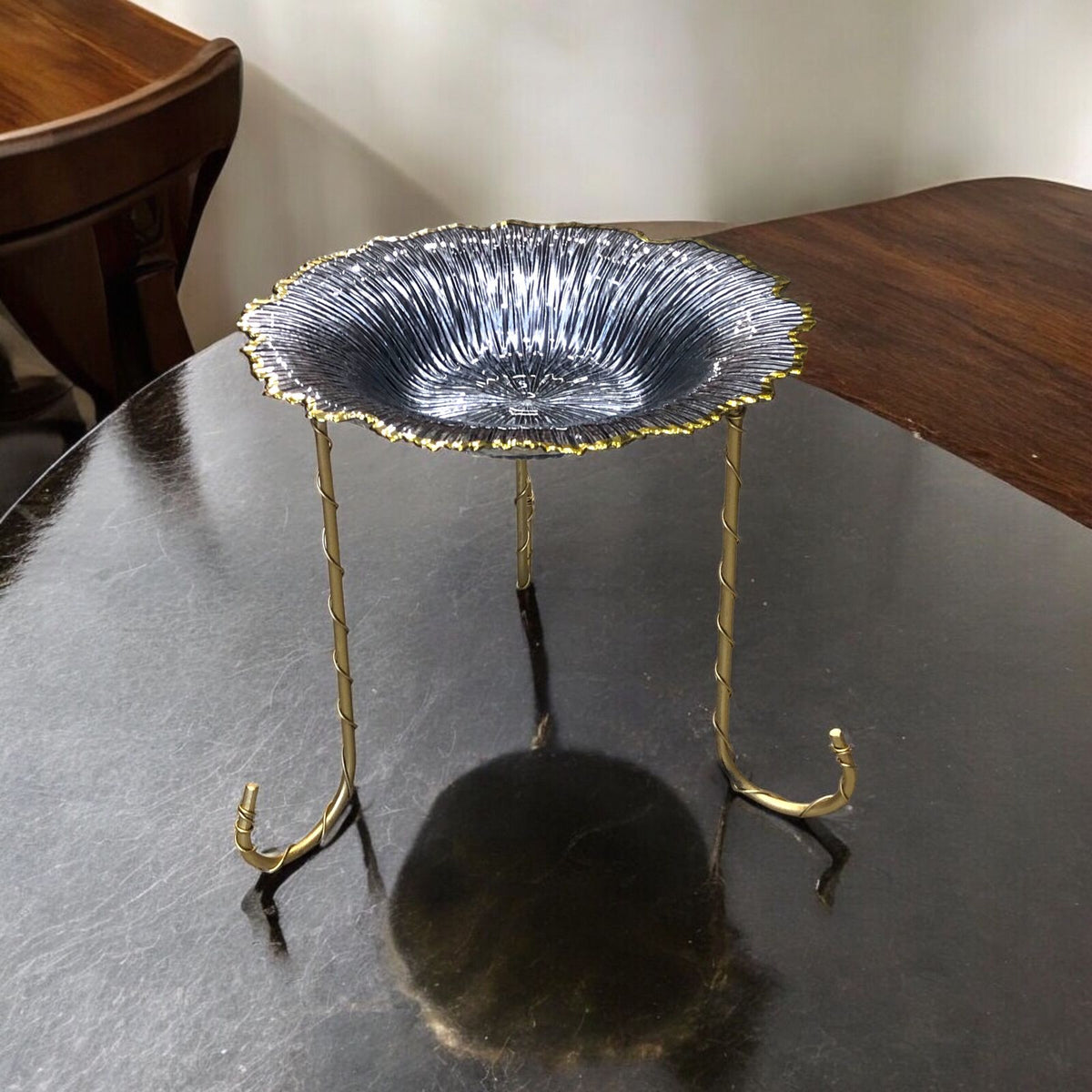 Small Flower Turkish Platter with stand