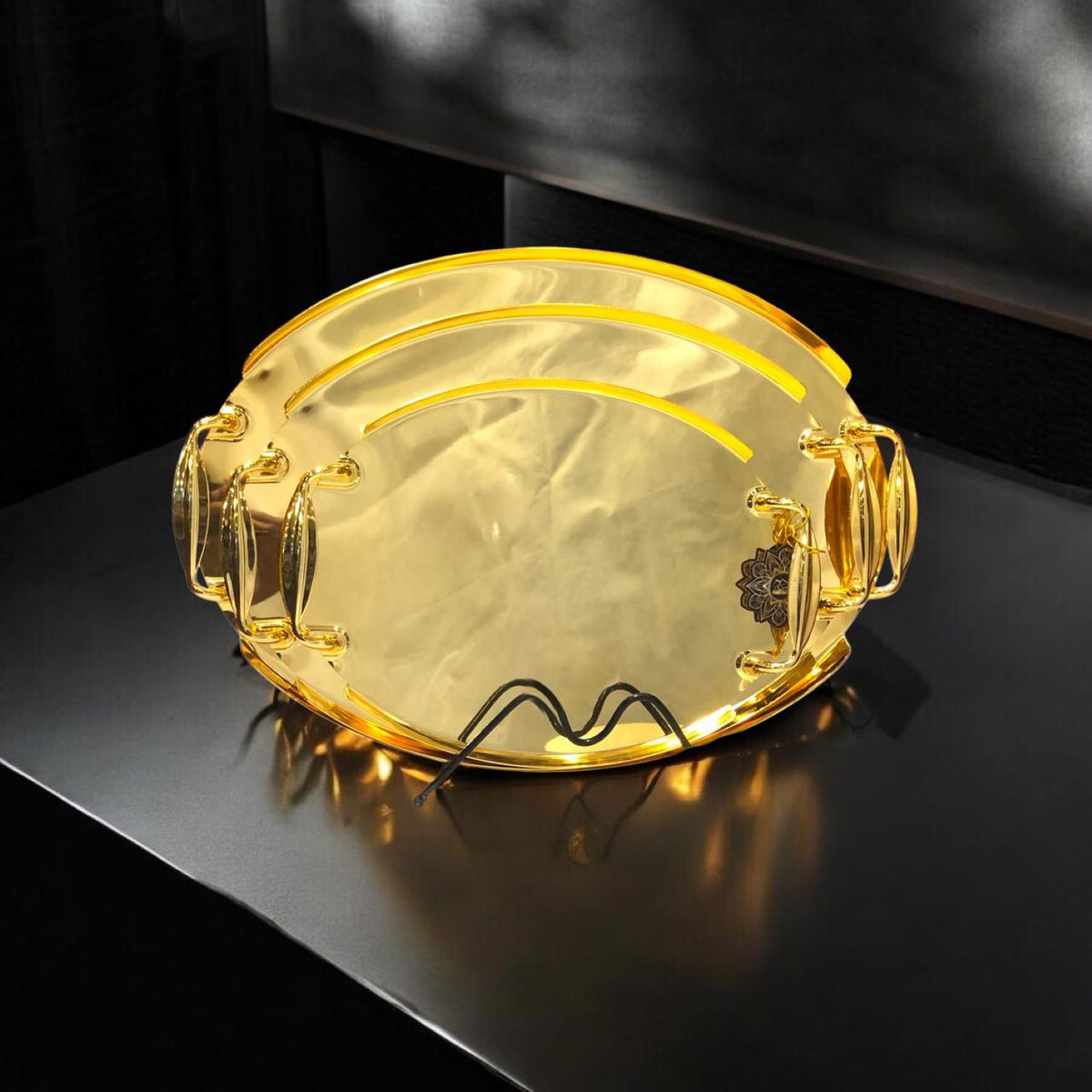 Golden Tray Set 3pcs