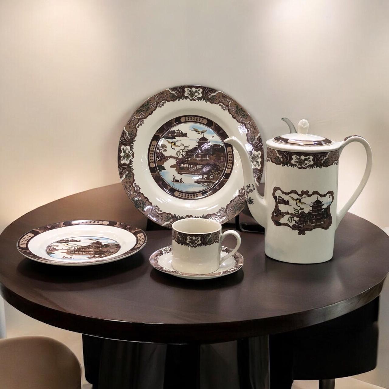 Wood Son Tea Set 24 pcs