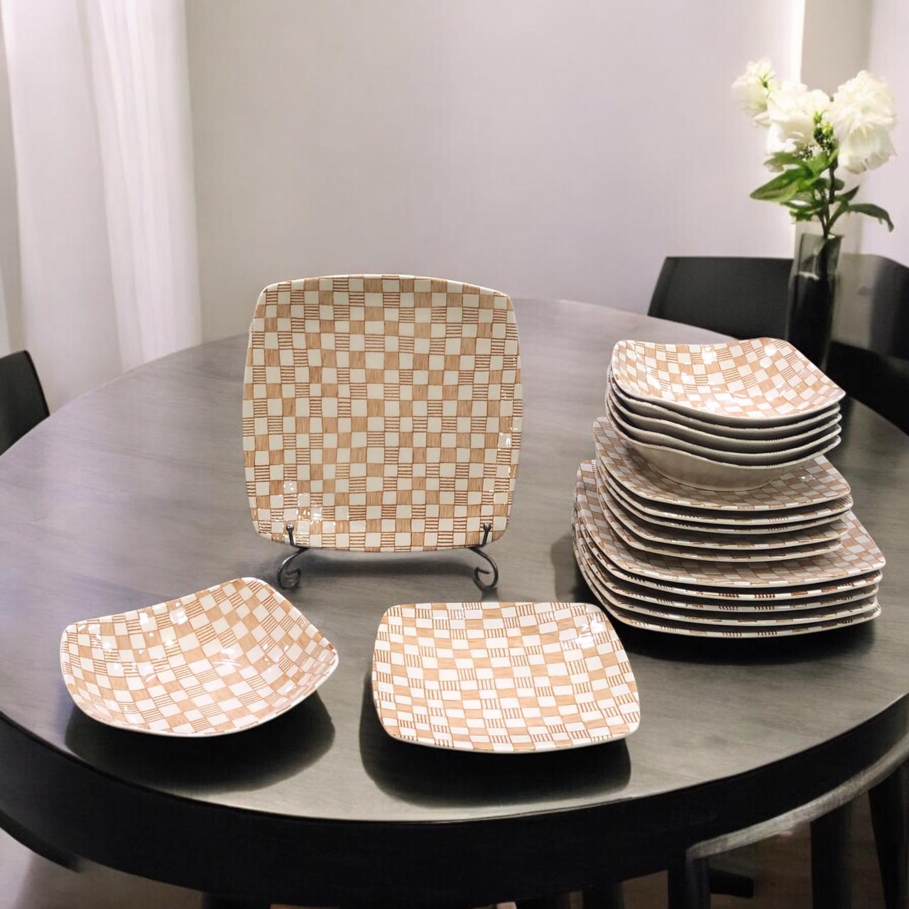 White House Plate Set 18pcs