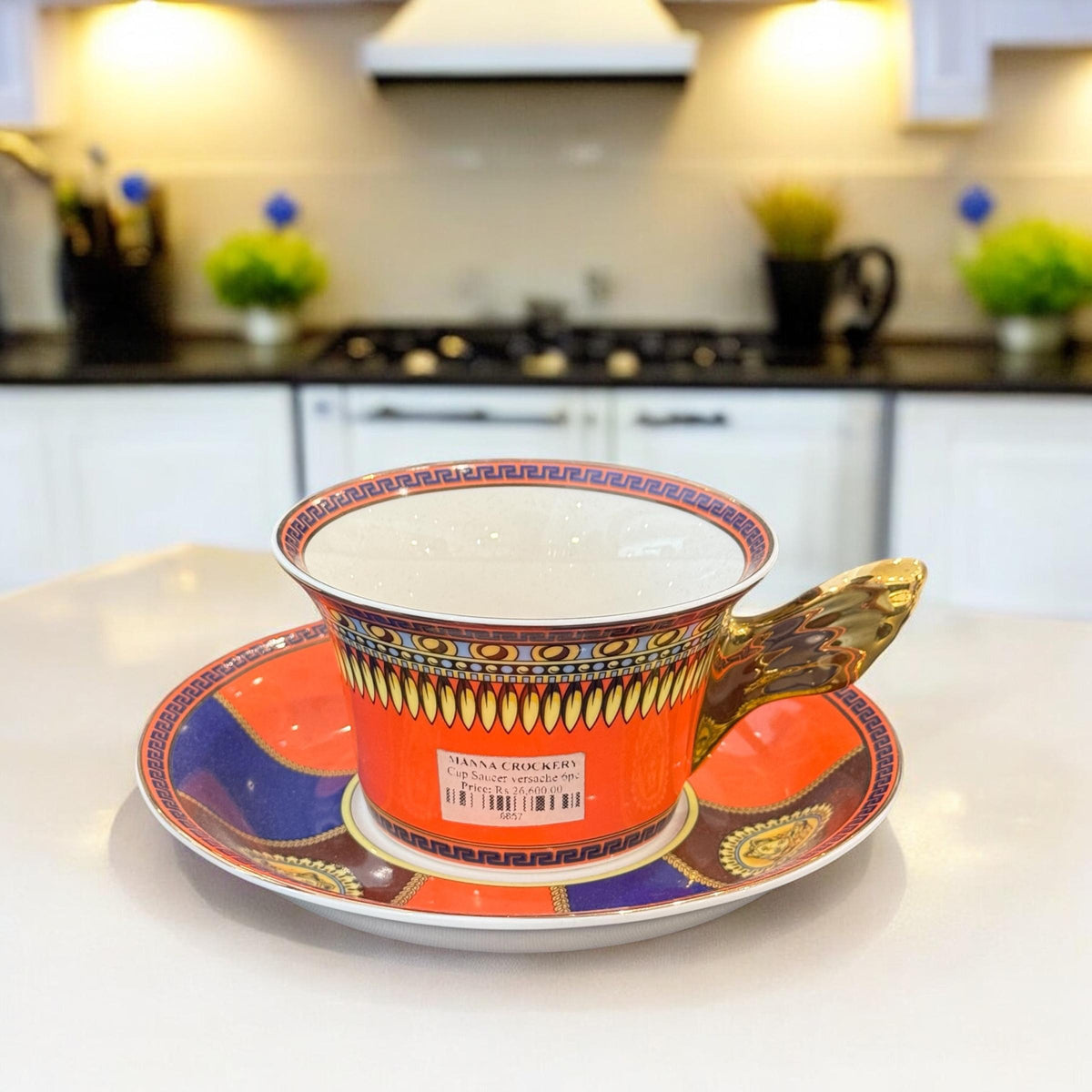 Original Versace 6 Cup & 6 Saucer Set: