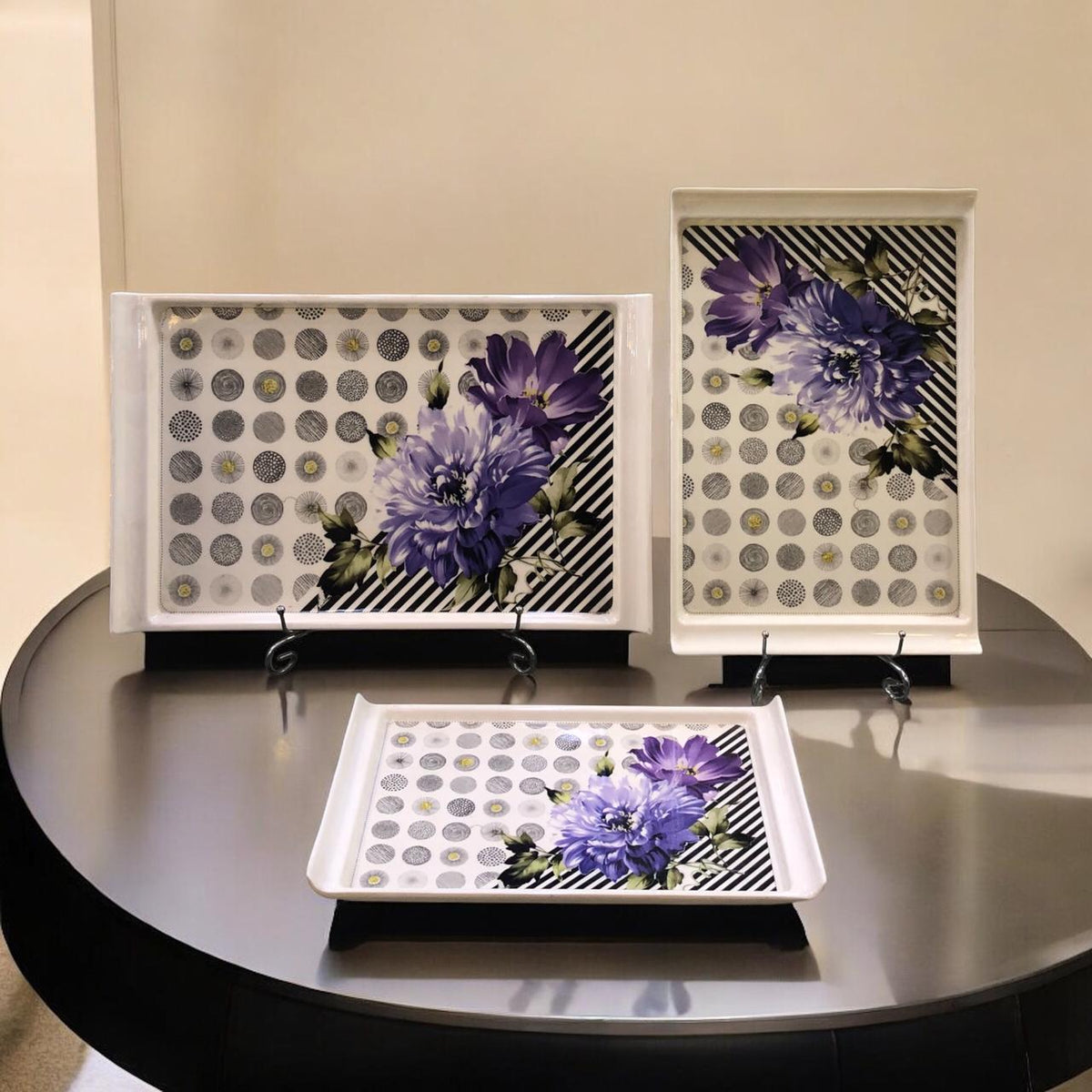 Melamine Tray Set (3 pieces):