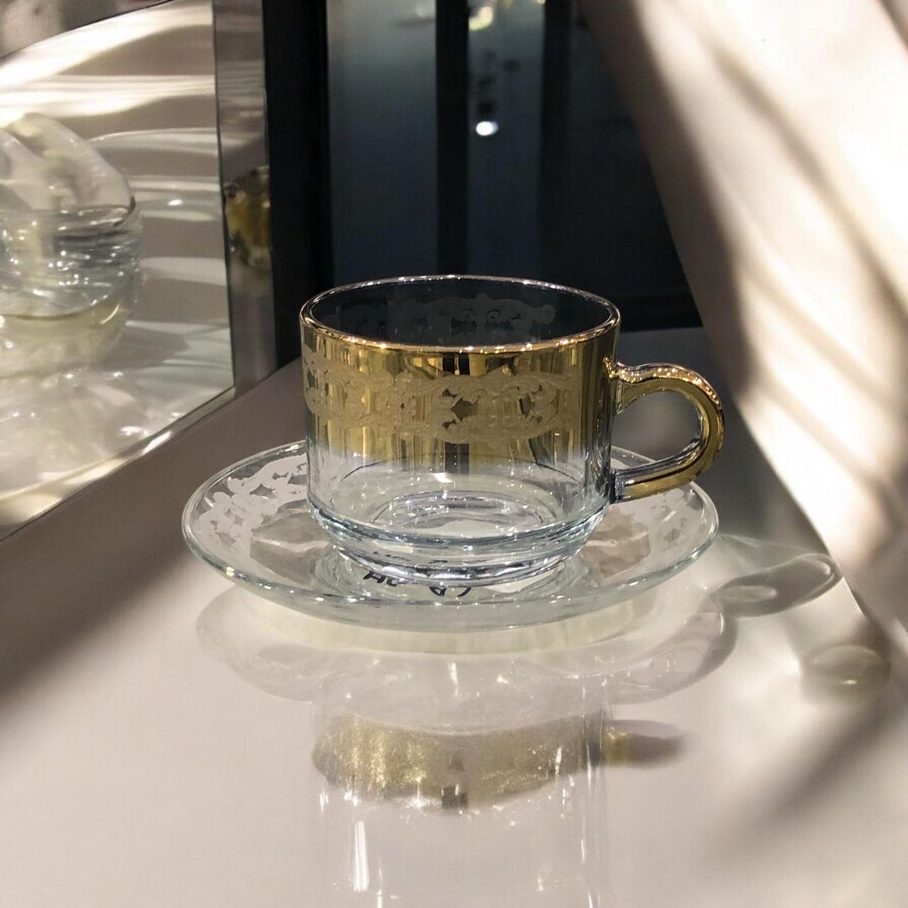 Turkish cup and saucer 6pcs