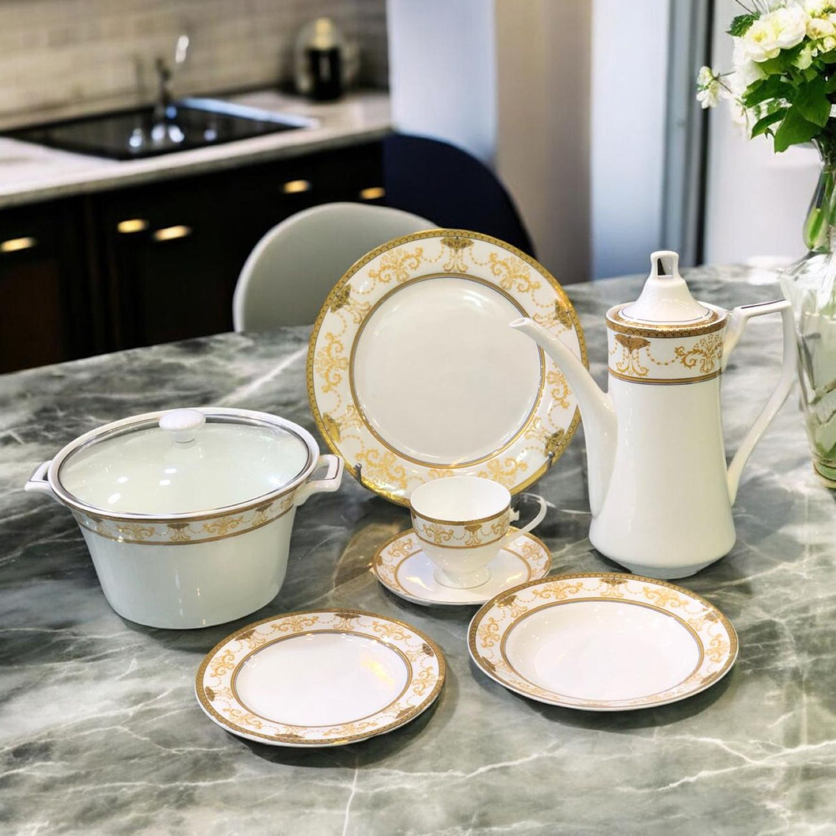 Super bone Dinner set 61pcs