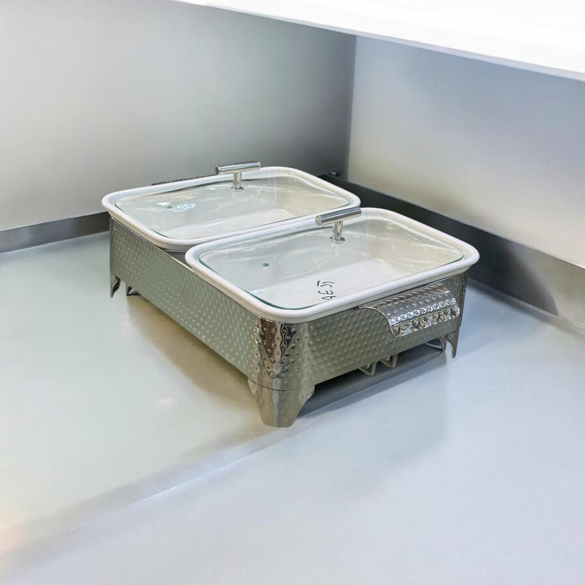 Buffet dish double