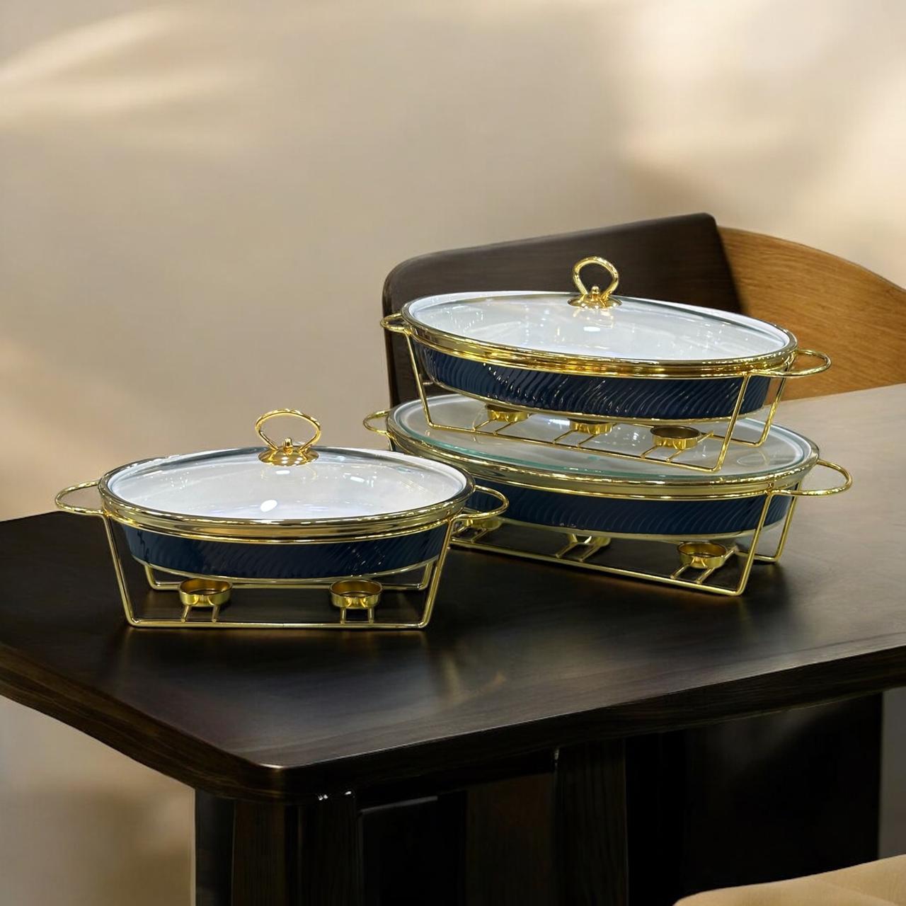 buffet dishes ceramic 3-piece set
