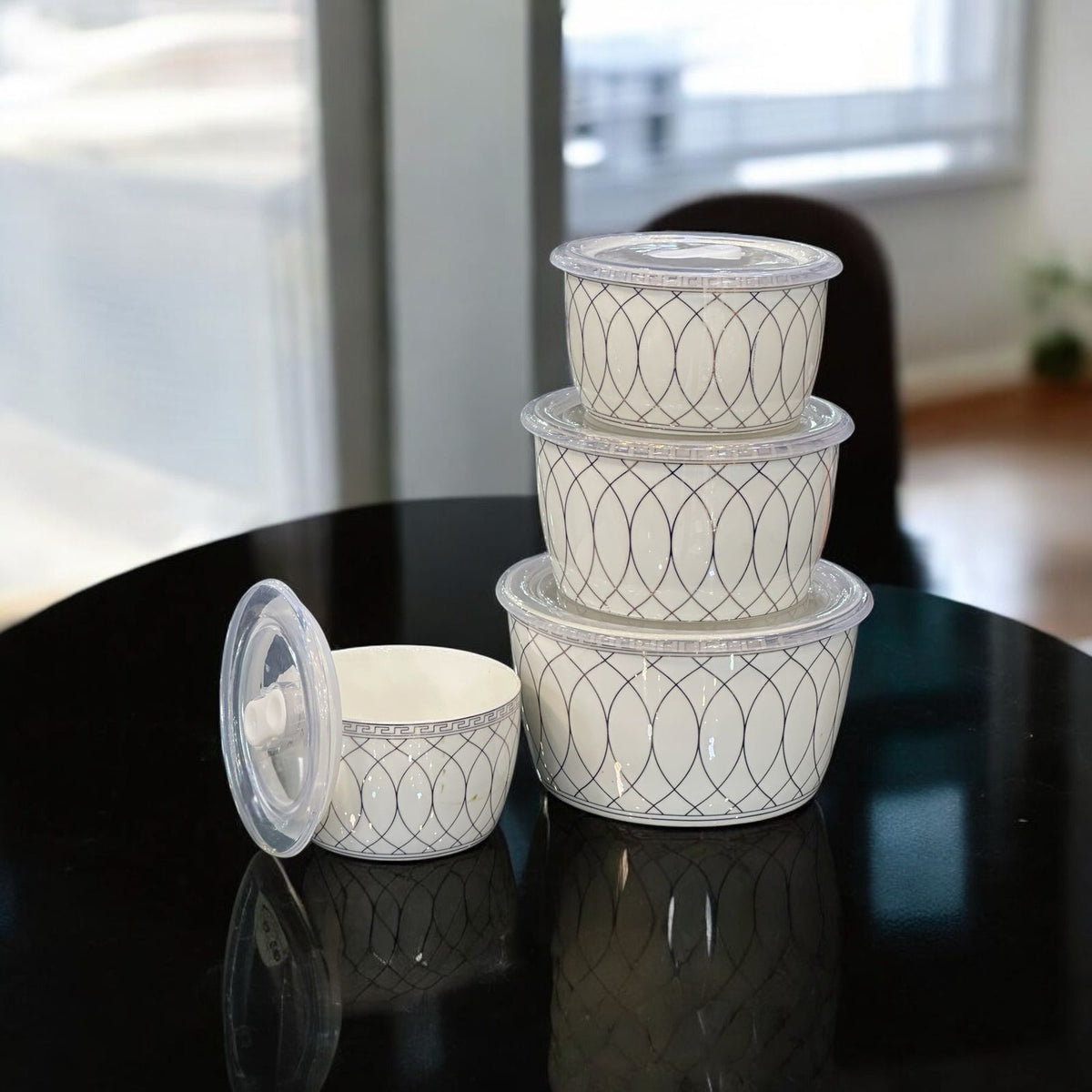 Ceramic storage box 4pcs