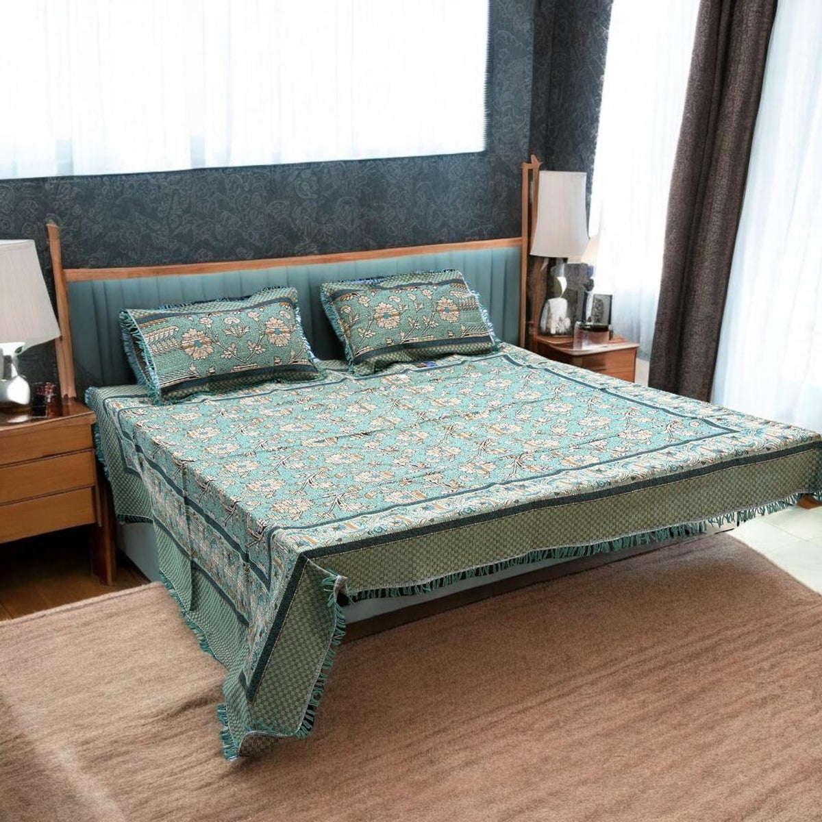 Gultex 3-piece king size bed sheet: