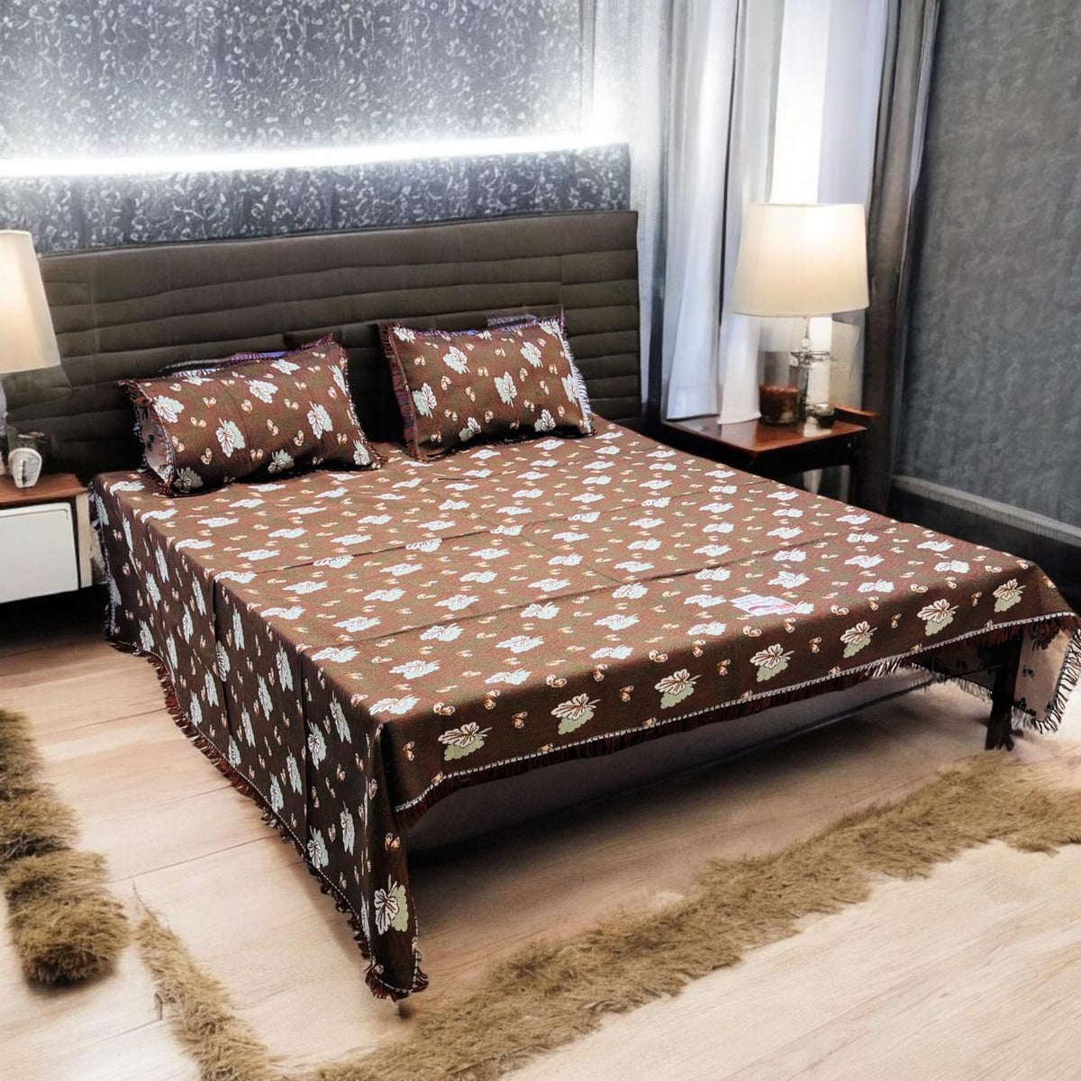 Gultex 3-piece king size bed sheet: