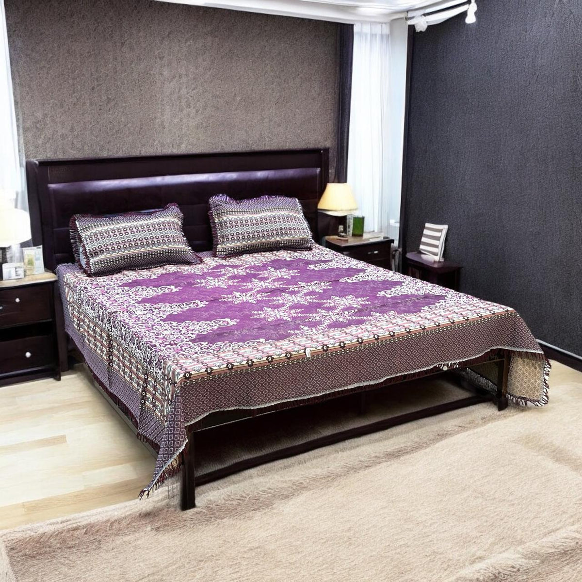 Gultex 3-piece king size bed sheet:
