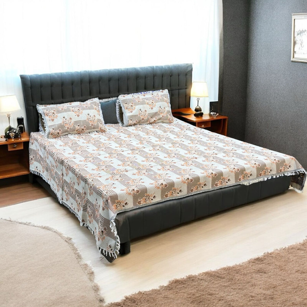 Gultex 3-piece king size bed sheet