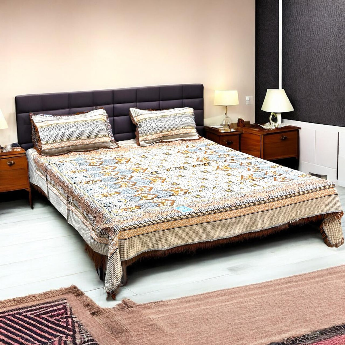 Gultex 3-piece king size bed sheet