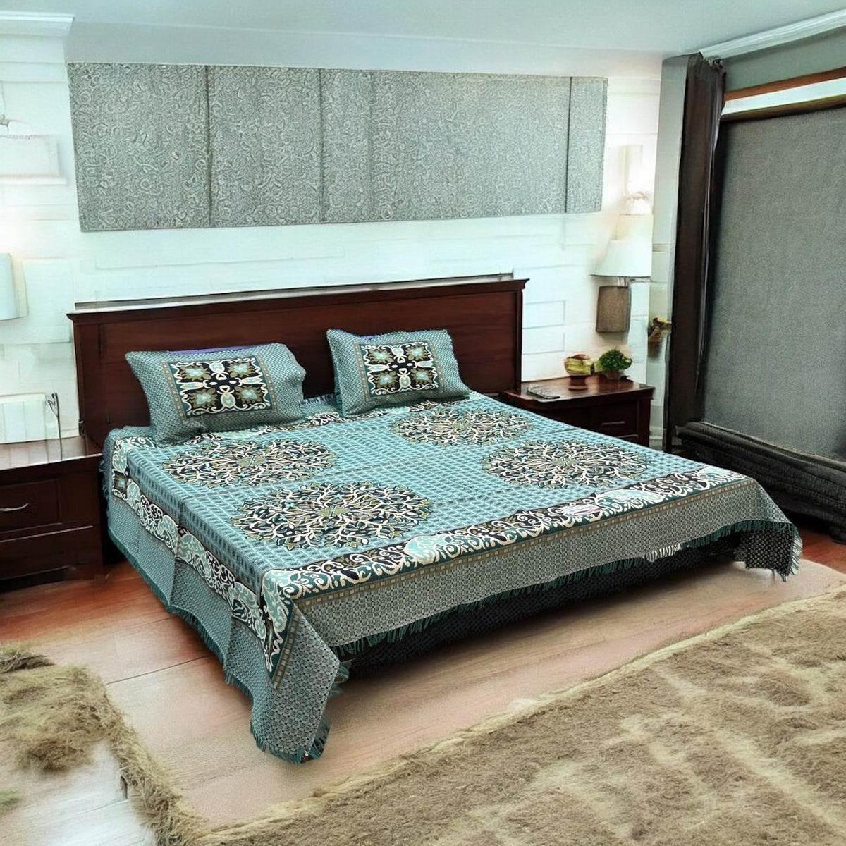 Gultex 3-piece king size bed sheet