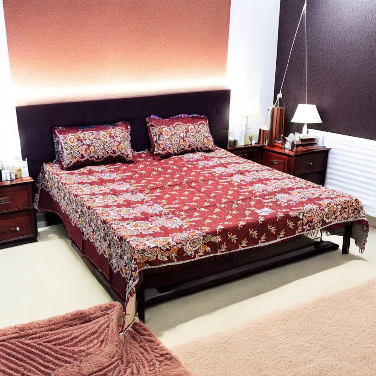 Gultex 3-piece king size bed sheet