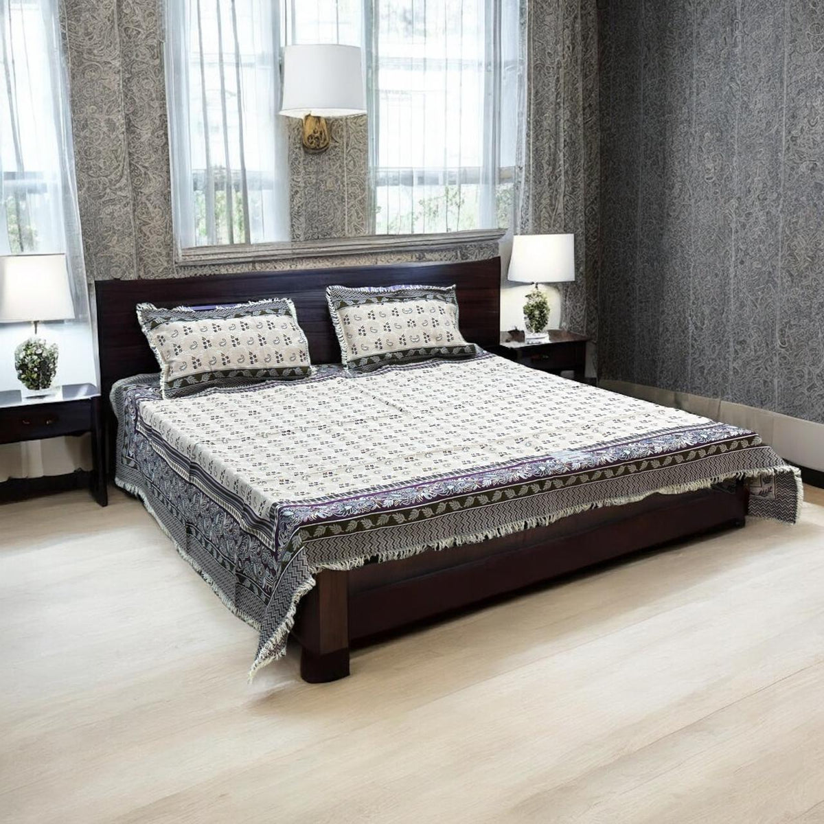 Gultex 3-piece king size bed sheet