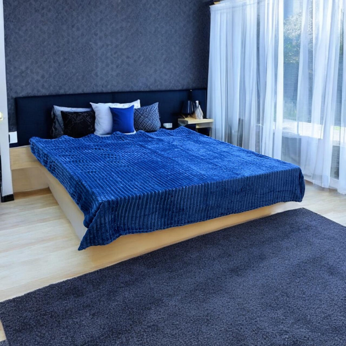 Fleece Double Bed 1 Ply Blanket