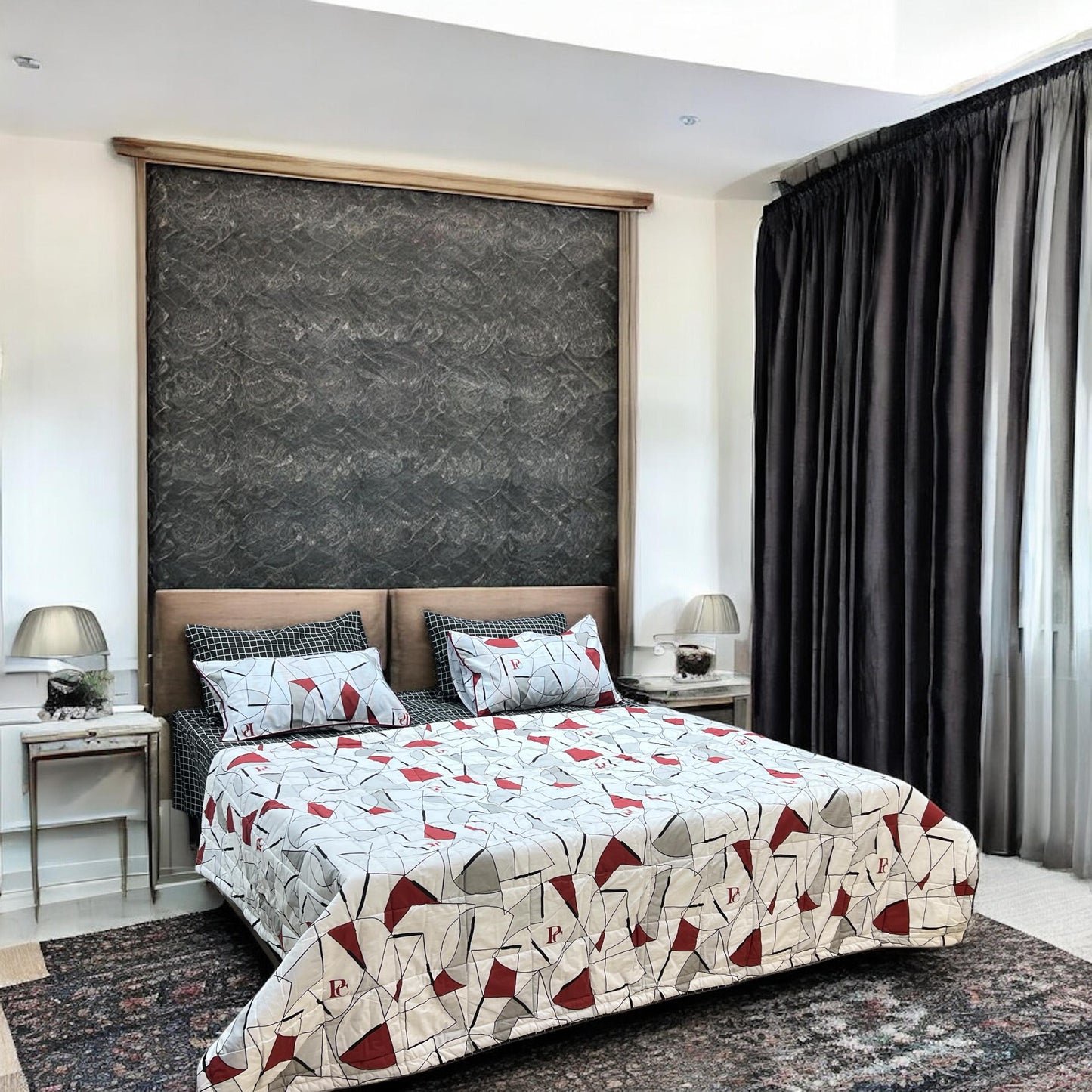 Cotton 6 pcs comforter set