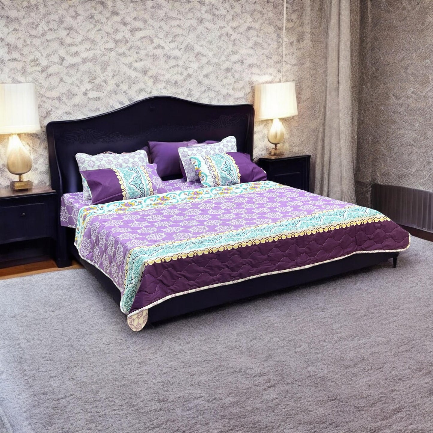Cotton 6 pcs comforter set
