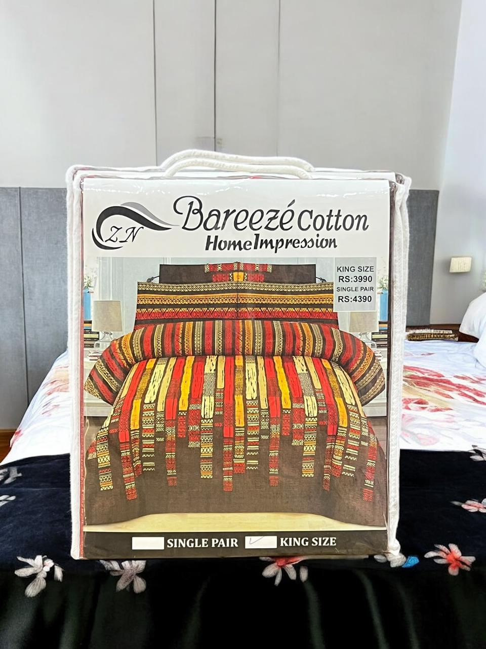 Cotton bedsheet 3pc
