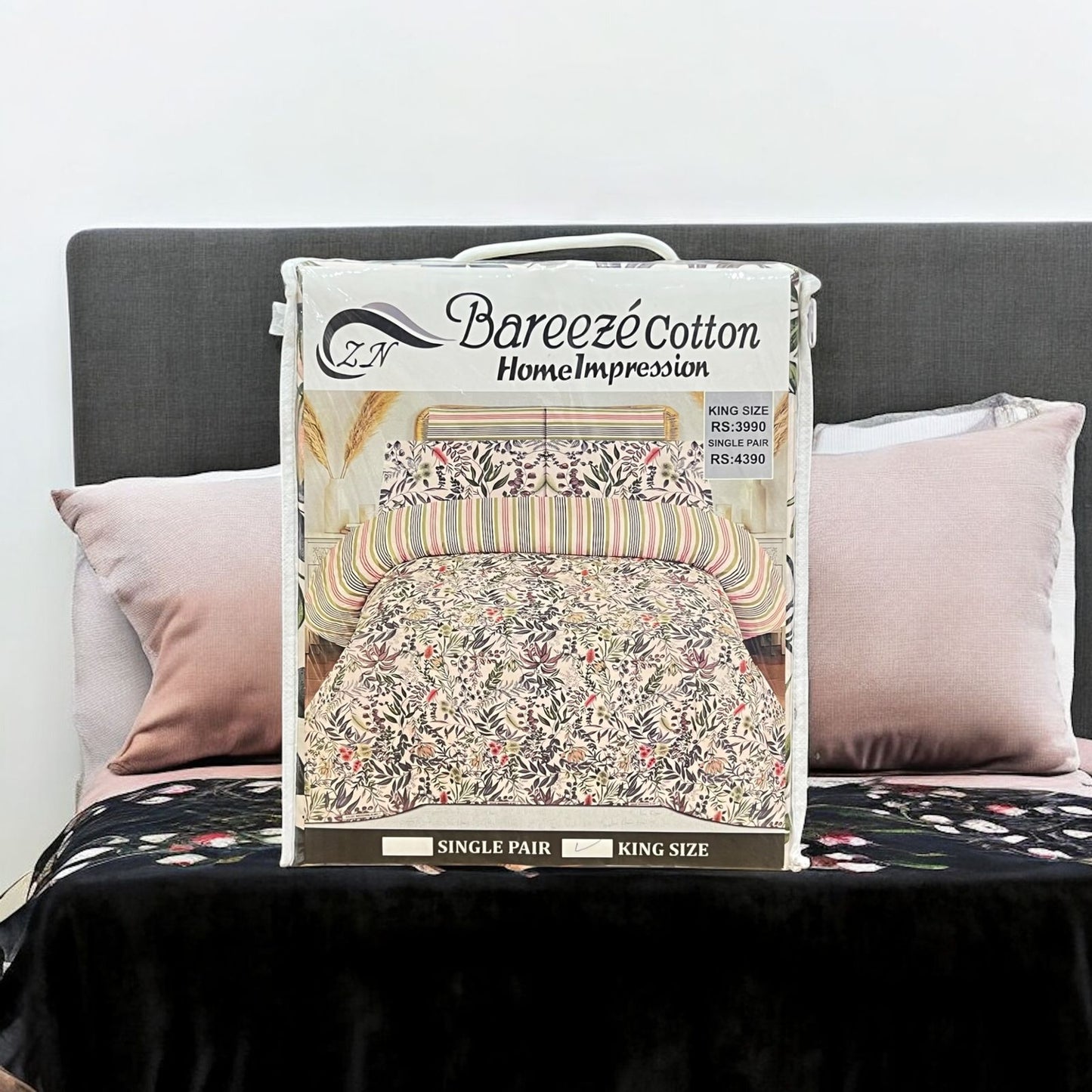 Cotton Bed Sheet 3pc