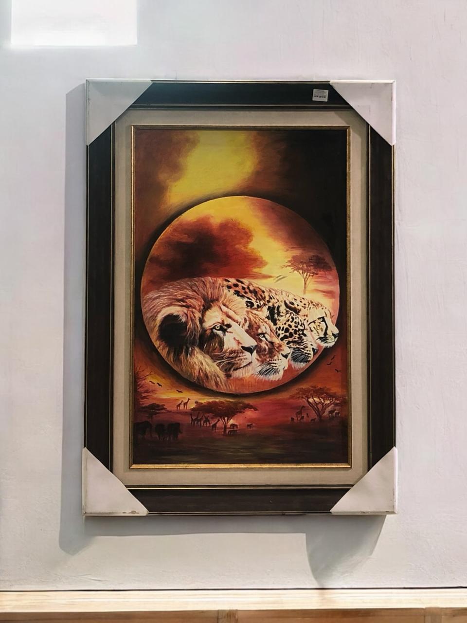 wall painting, size 28x40 inches.