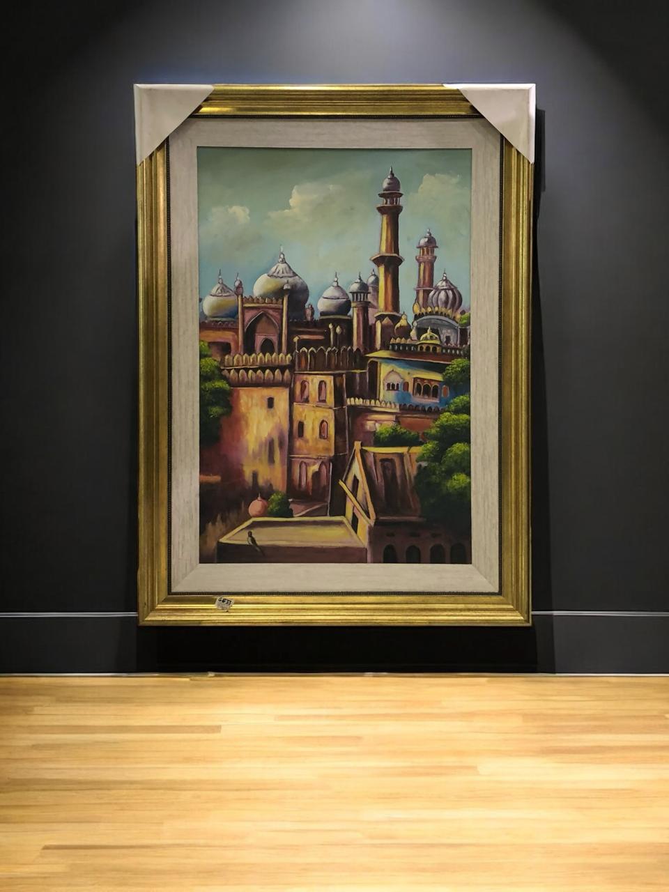 Elegant wall painting, size 28x40 inches.