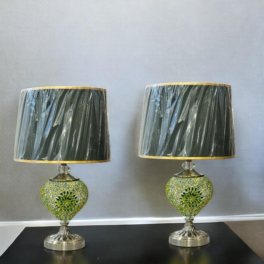 Turkish Lamp Pair with shade
