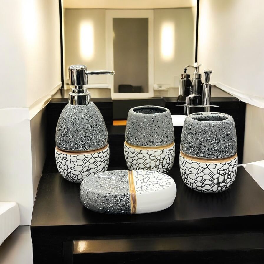 Ceramic Bathroom set 4pc