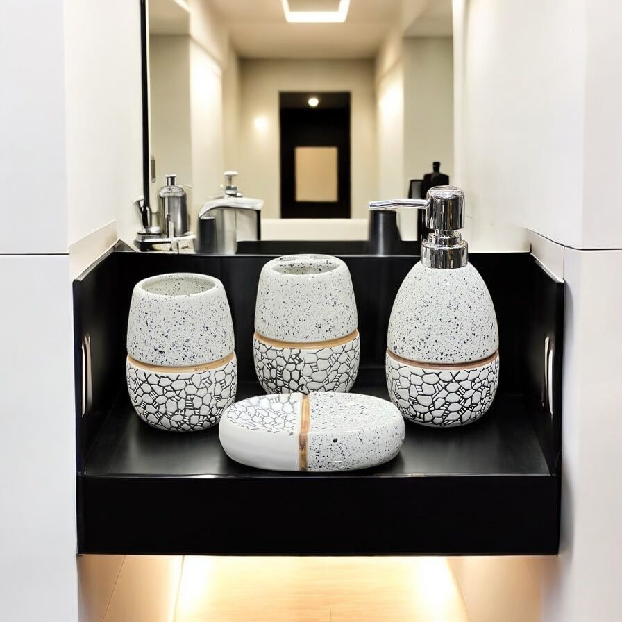 Ceramic Bathroom set 4pc