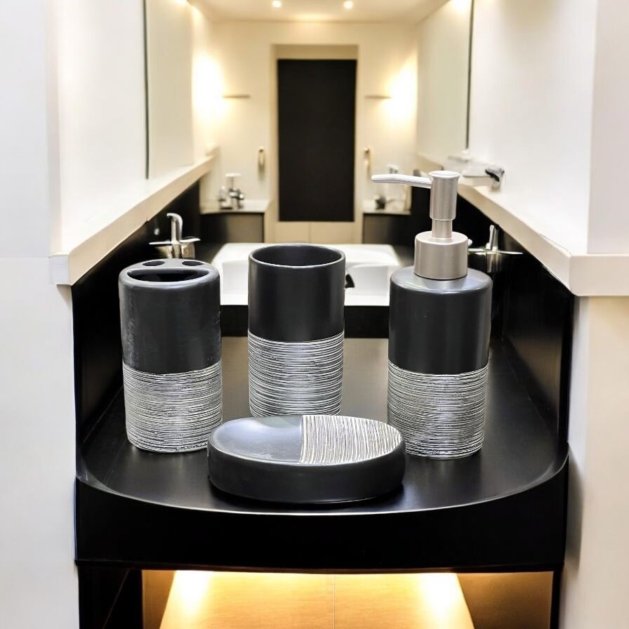 Ceramic Bathroom set 4pc