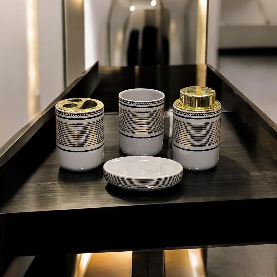 Ceramic Bathroom set 4pc