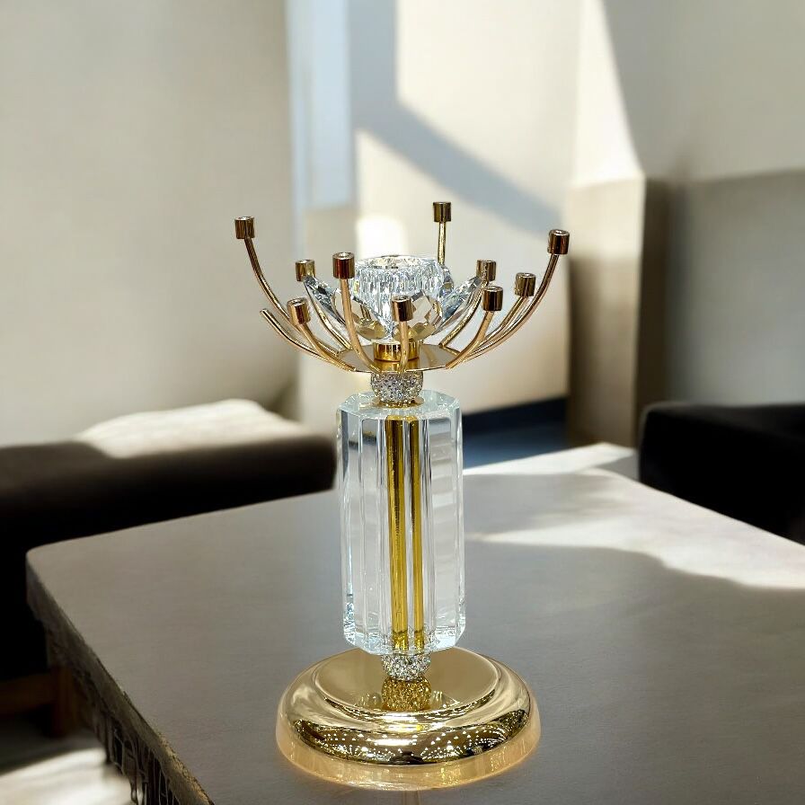 crystal candle holder