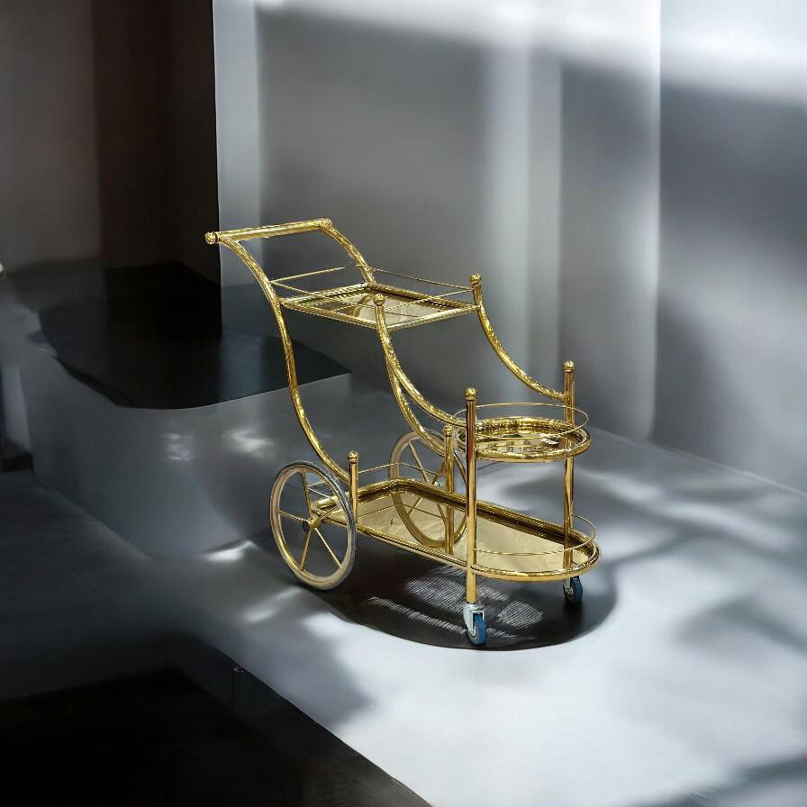 Golden Tea Trolly