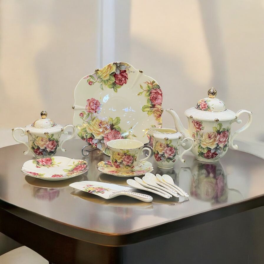 32-Piece Royal Albert Tea Set ? Deluxe Edition