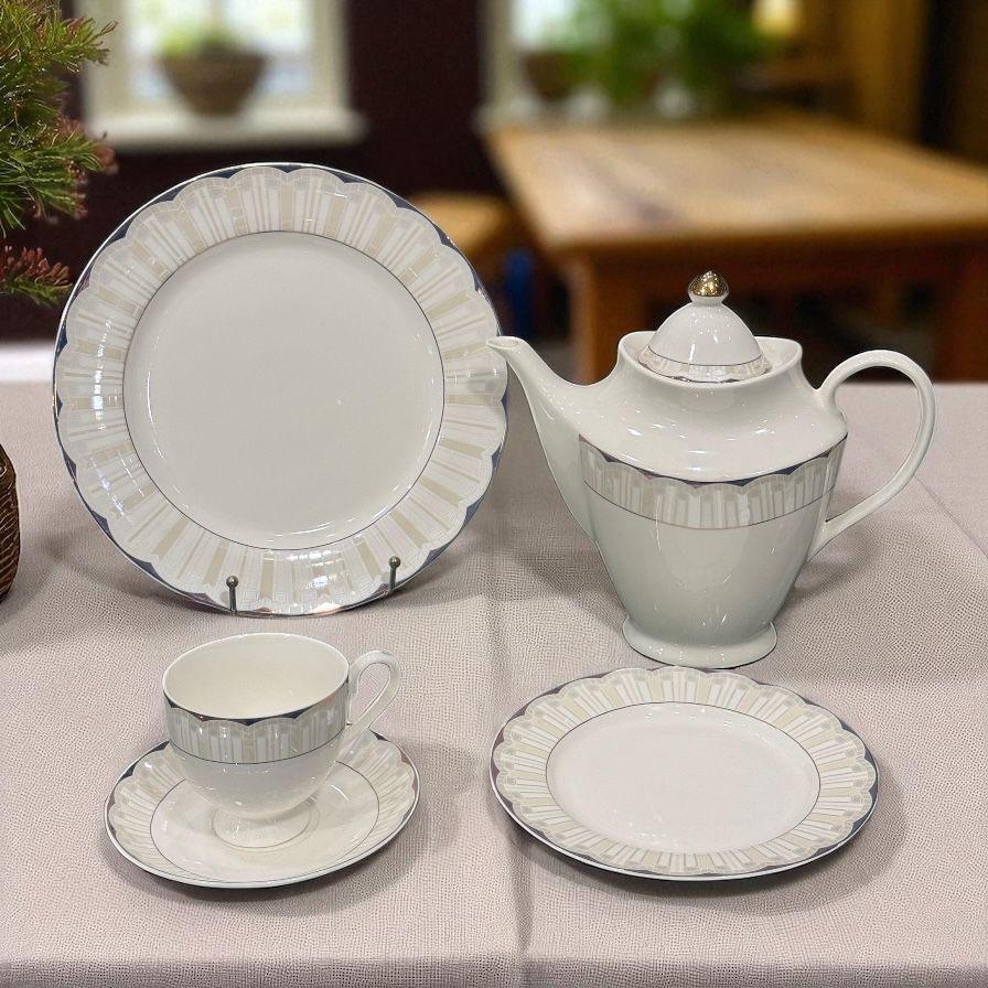 24-piece bone china tea set