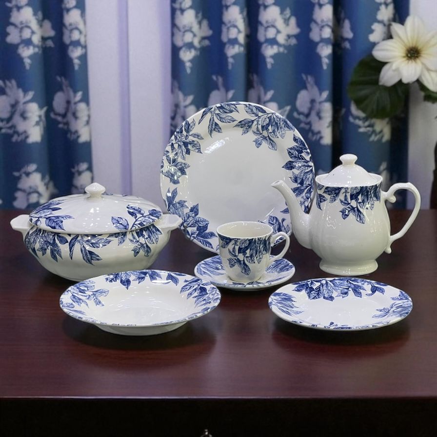 stoneware dinner set (12 serving, 85 pcs)