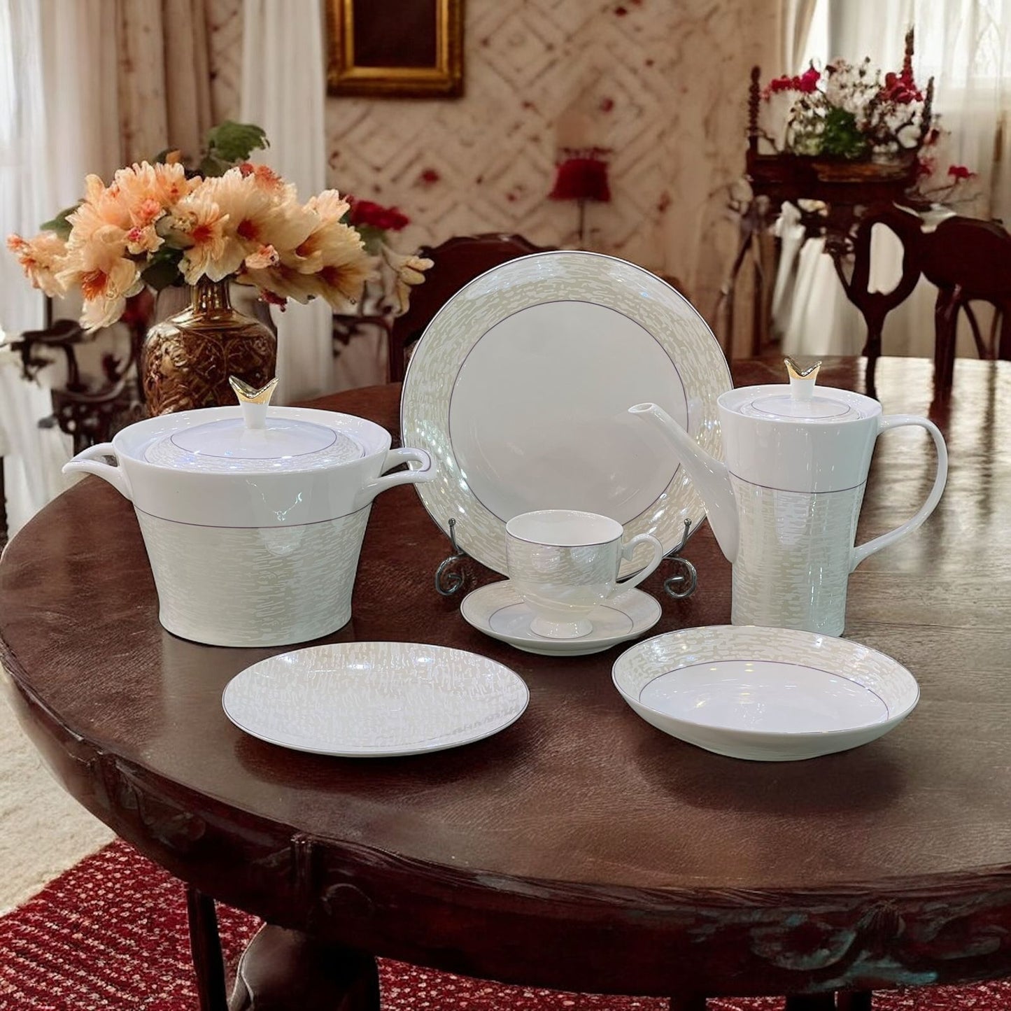 Bone Chine Dinner Set 8 Serving 61 pcs