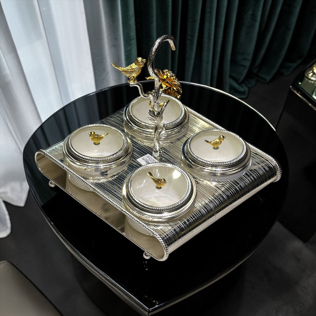 Dry Fruit Dish Silver