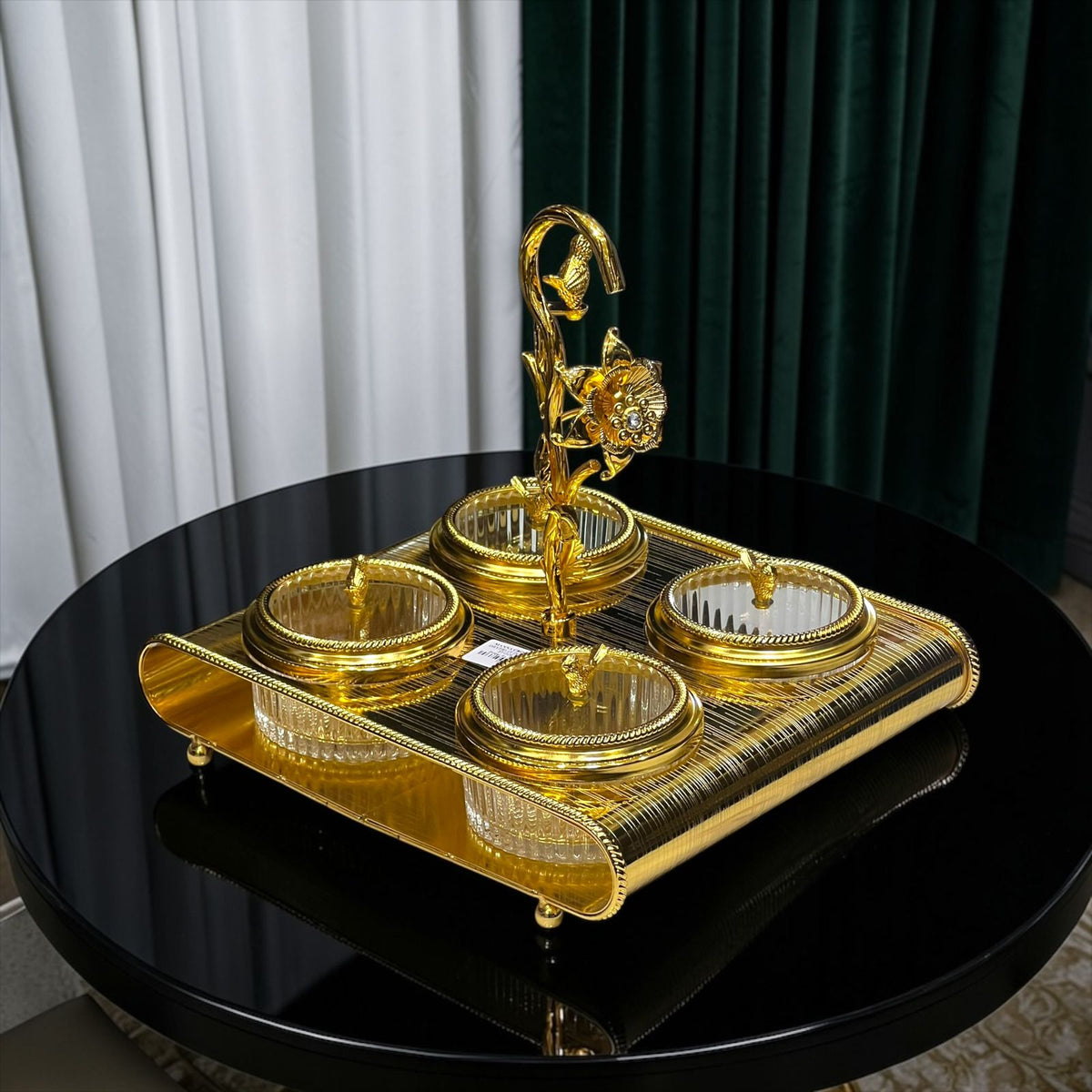 Dry Fruit Dish Golden