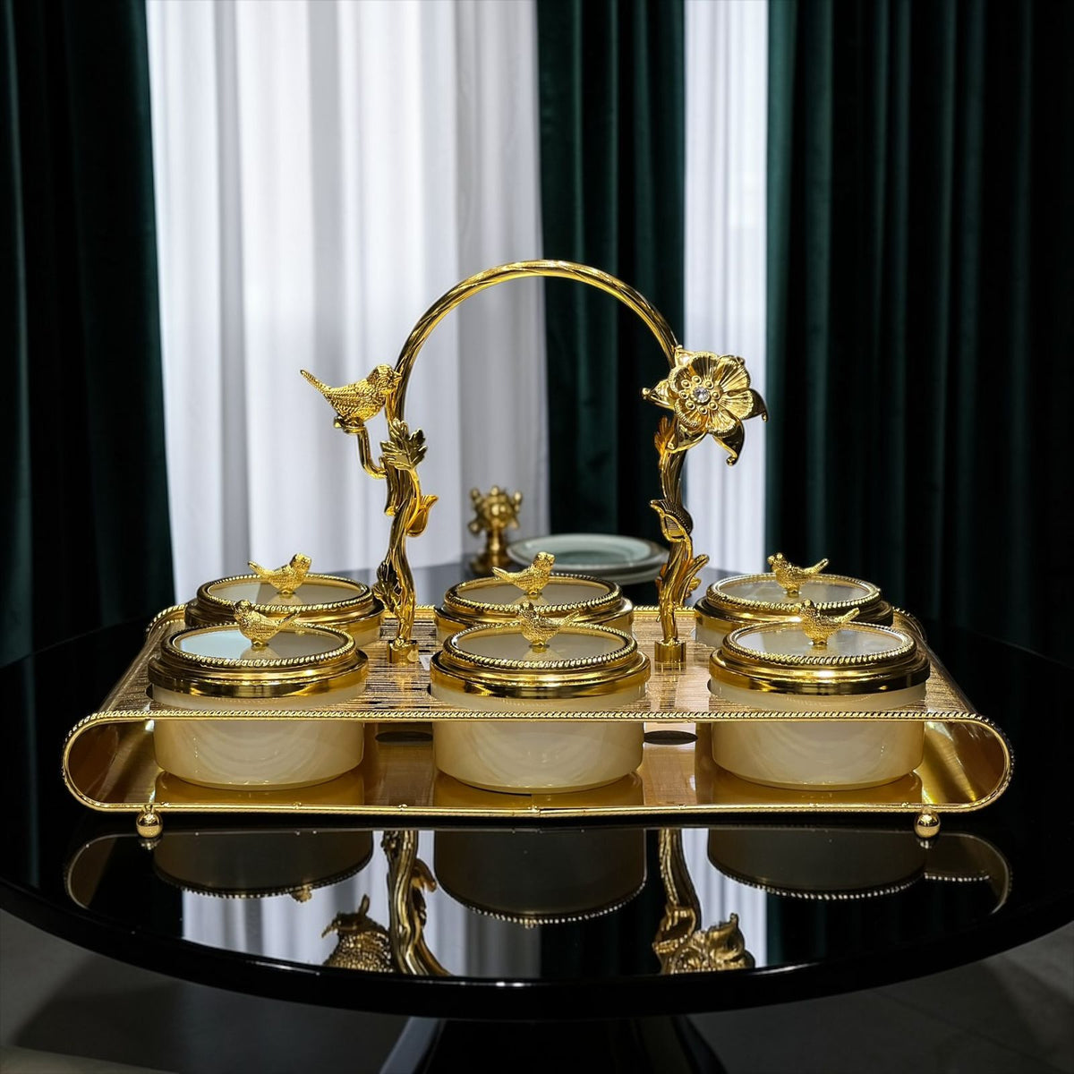 Dry Fruit Dish Golden