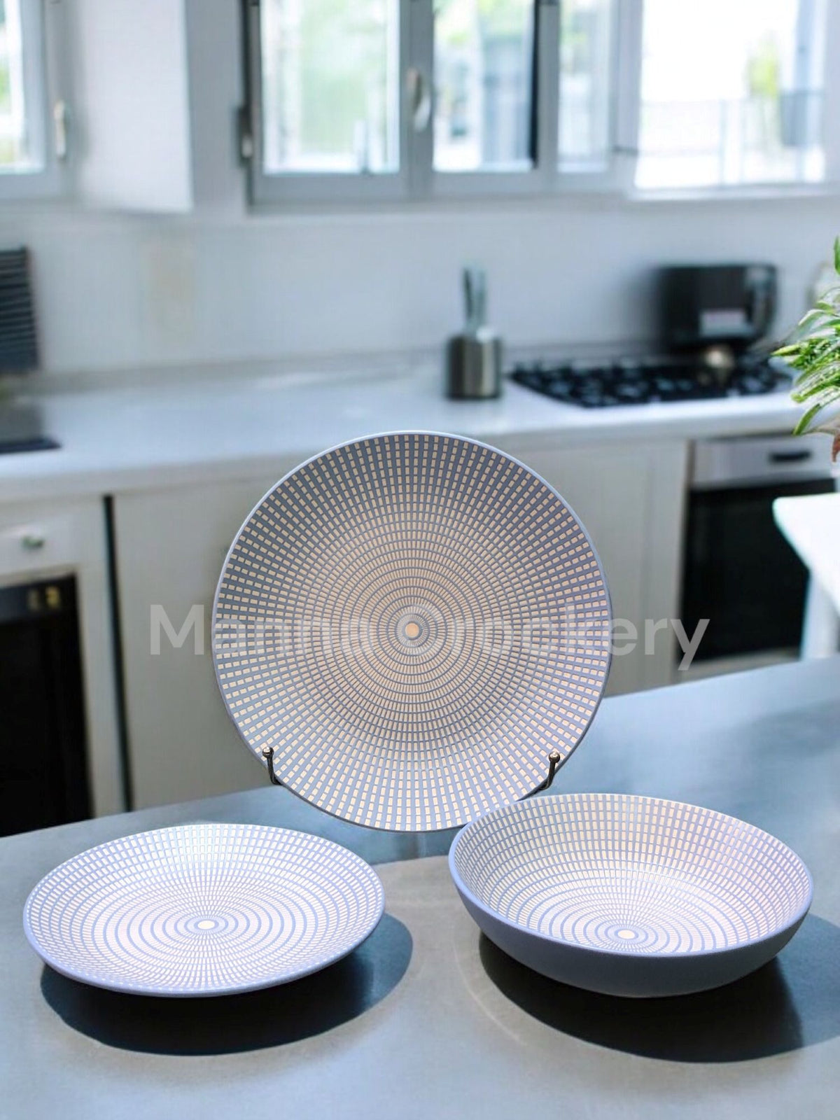 Stone Ware Plate set 18pcs
