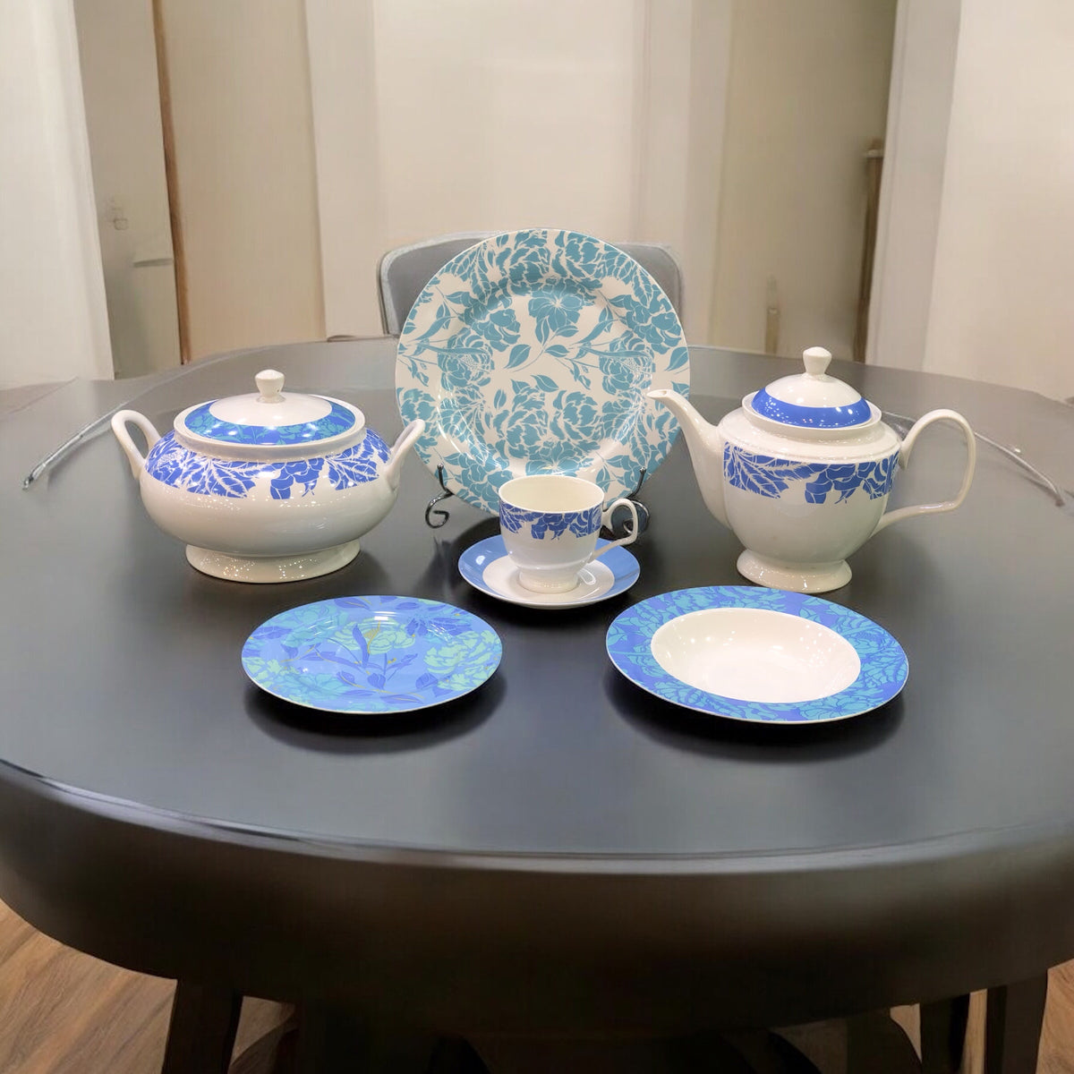 Bone china Dinner set 61pcs