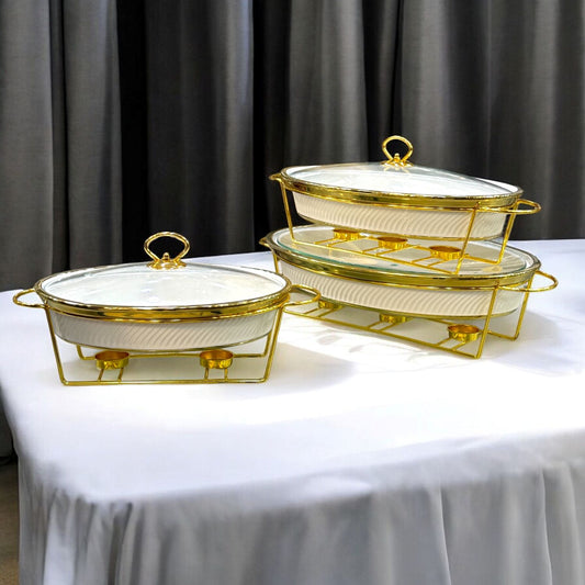 Buffet dishes ceramic 3-piece set 