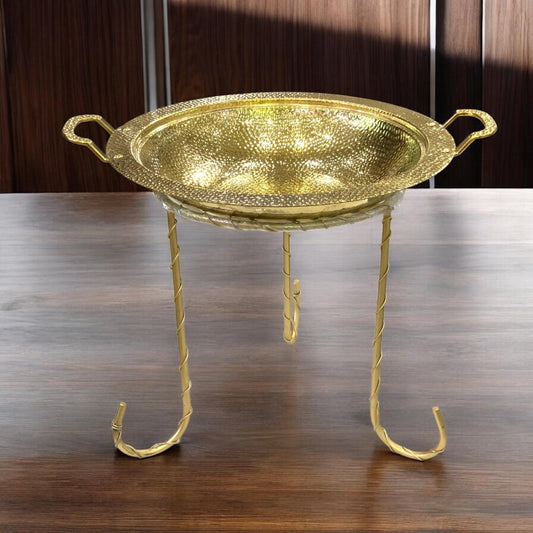 30 cm  Hamer Karahi with Golden Stand (15inch):