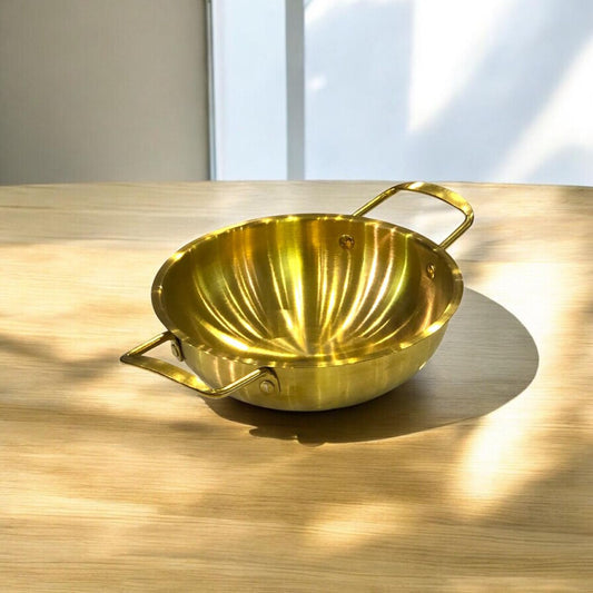 18 cm Golden Round Karahi