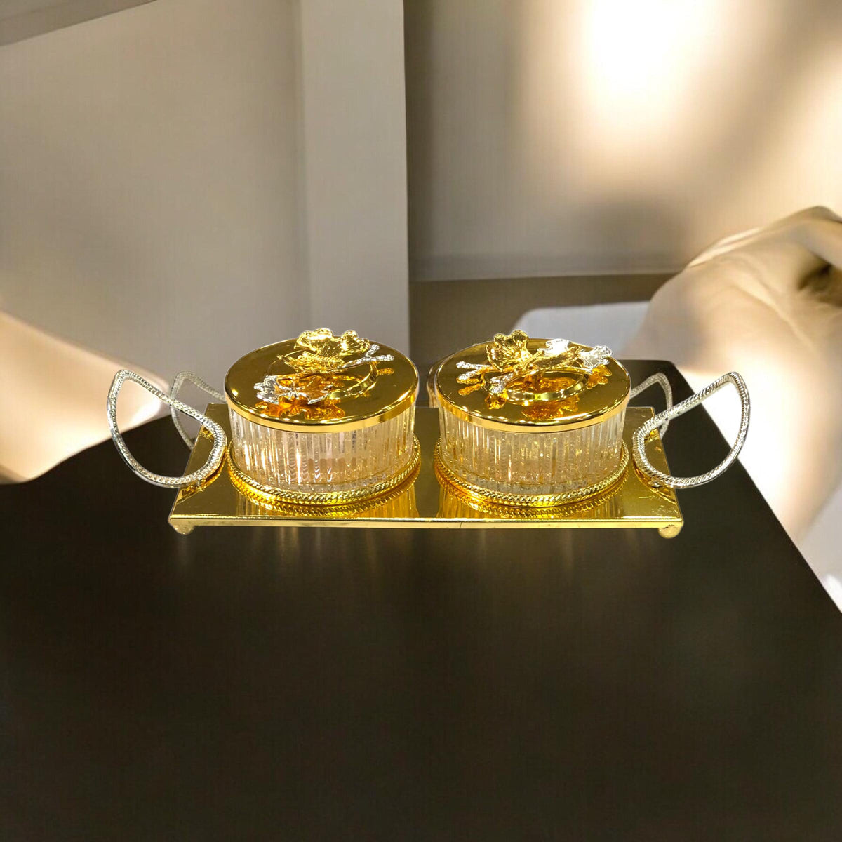 Golden Dry fruit Dish 2 portion