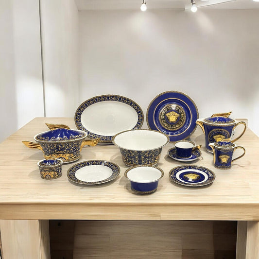 Versace Medusa Blue 8 Serving