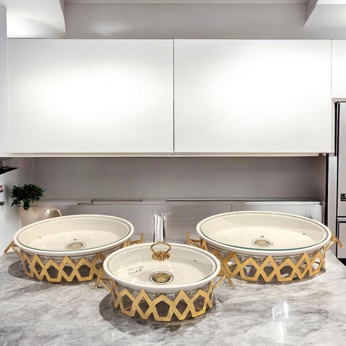 Original Versace Buffet Dishes 3-Piece Set