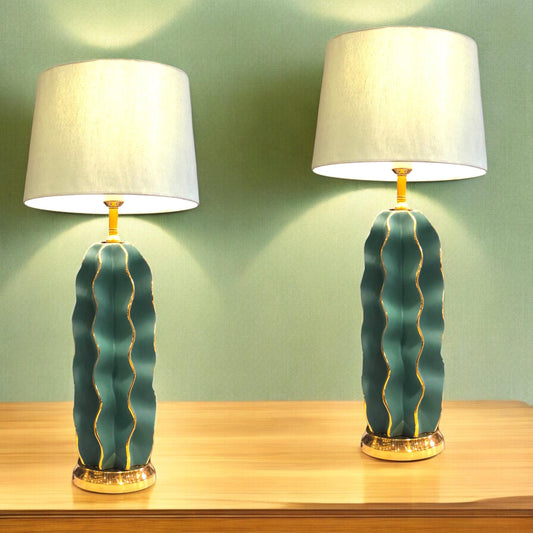 Lamps Pair with Shade 