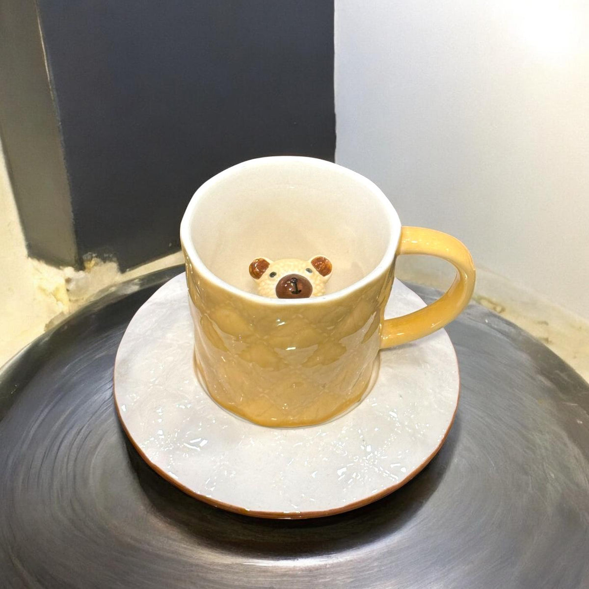 Bear cup saucer